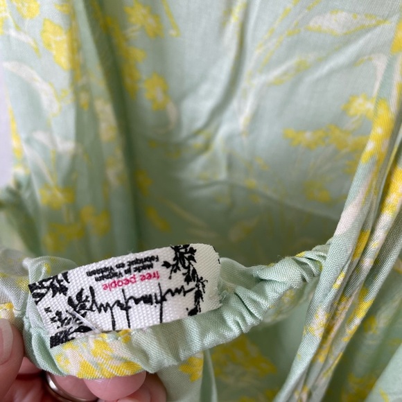 Free People In Control Mini Dress Mint Green - Picture 10 of 14